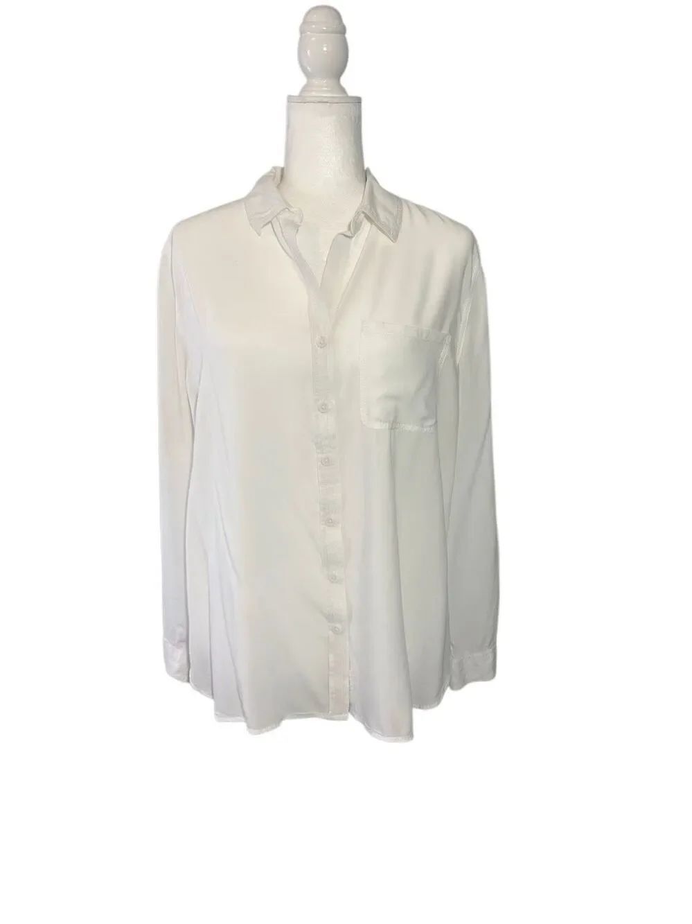 beachlunchlounge white button down shirt - M